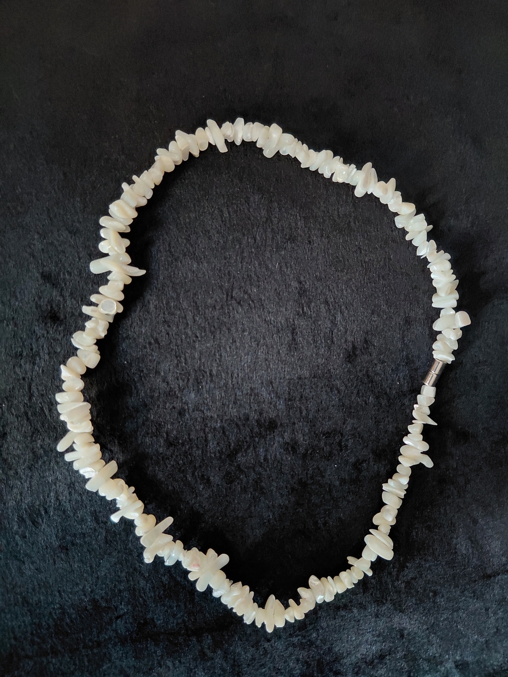 White Shell Chip Necklace